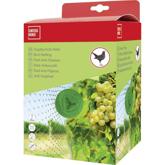 Filet anti-oiseaux Swissinno Natural-Control netting 4x10m Type de fonctions effet dissuasif 1 pc(s) CAISSE A OUTILS - LOT OUTILS