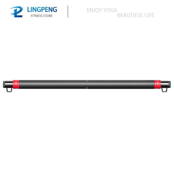 Kit Elastique Musculation, Barre de Pilates Amovible avec 6 Bande de