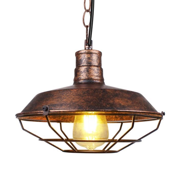 Lampe À Suspension Abat-Jour Luminaires Industrielle E27 Abat-Jour