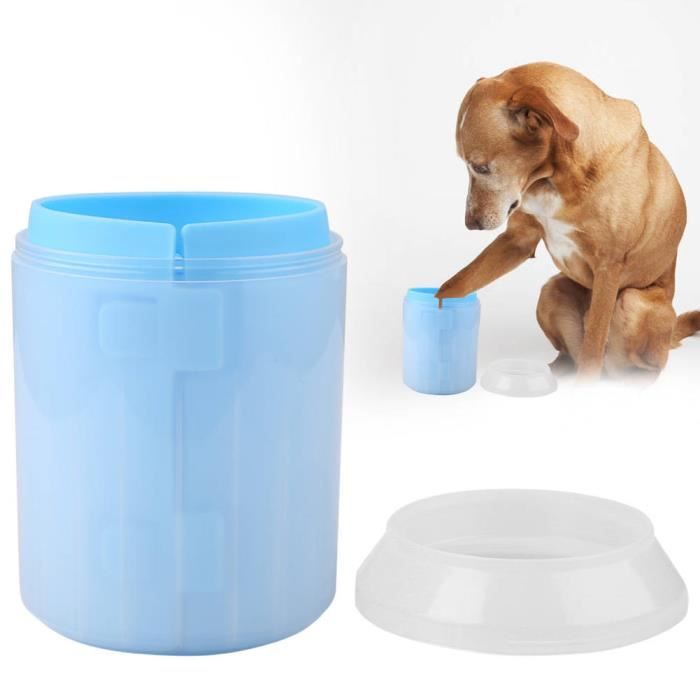 Comparer les prix de Fafeicy outil de nettoyage Coupe de nettoyant pour patte de chien amovible Tasse de brosse de nettoyage pour animaux de compagnie