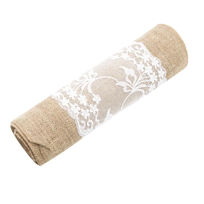 Bronze #8139 Chemin de table en dentelle Chemin de table blanc antique (30 x 45 cm Rectangulaire