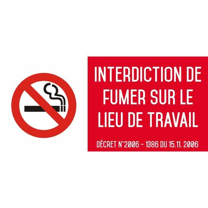 Interdiction Interdit De Fumer Sur Le Lieu De Travail Autocollant Vinyl Waterproof L 0 X H 100 Mm Cdiscount Beaux Arts Et Loisirs Creatifs Interdiction Interdit De Fumer Sur Le Lieu De Travail Autocollant Vinyl Waterproof L 0 X H 100 Mm Cdiscount Beaux Arts Et Loisirs Creatifs