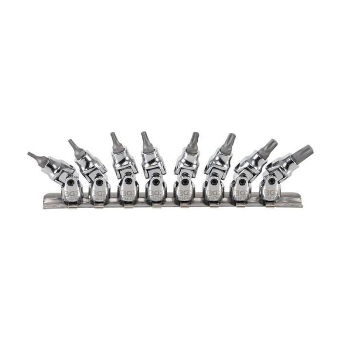 - Profil T 1/4" 6,3mm Jeu de douilles à embouts BGS TECHNIC pour Torx Plus - Profil T 1/4" 6,3mm Jeu de douilles à embouts BGS TECHNIC pour Torx Plus