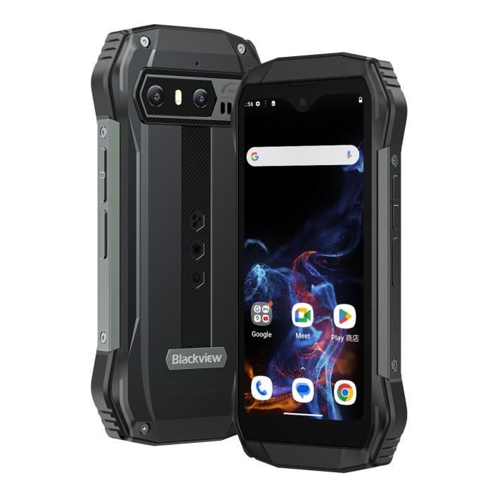 Vente T&eacute;l&eacute;phone portable Smartphone Incassable Blackview BV9100 IP68 Etanche Antichoc 6.3" 13000mAh Batterie 16MP Caméra 64Go Téléphone portable NFC - Gris pas cher