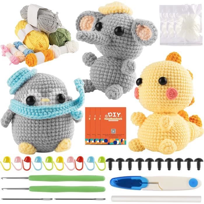Lot De 3 Kits De Bricolage Automne En Feutre – Couronne Hérisson, Renard, Écureuil – Activité Créative Enfant DIY 131 Pièces