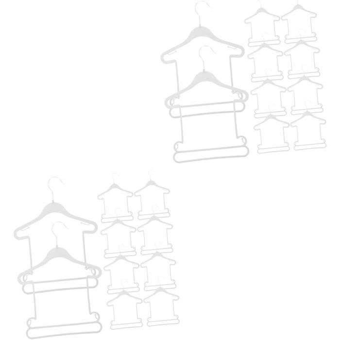 Toyvian Mini Cintre Miniature Meubles Cintre en Métal Poupée Meuble