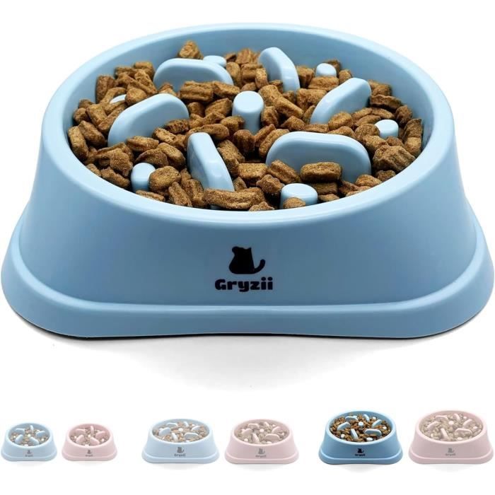 Gamelle Anti-glouton Pour Chien XBEN - 1 Litre, Design à Pétales Pour Ralentir La Vitesse D'alimentation - 4
