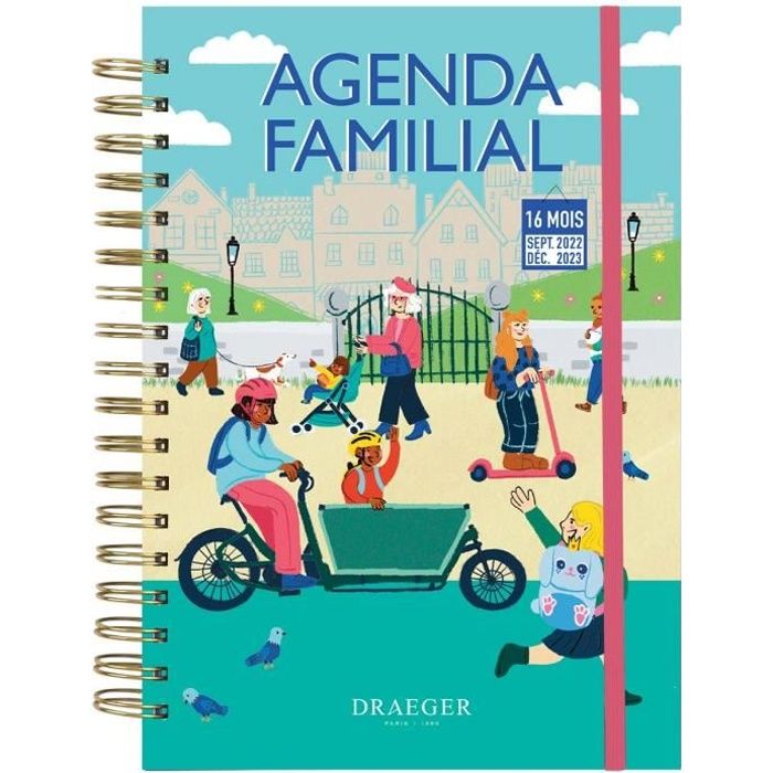 Organiseur Familial 2ANS 2023-2024: Calendrier de Famille pour