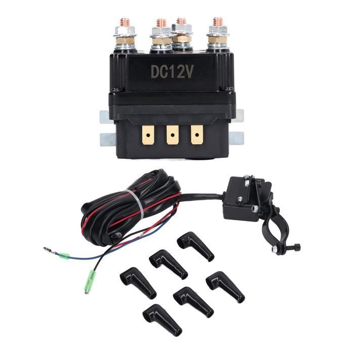 Relais De Treuil électrique 12V 250A - Compatible Treuil 2000 à 5000 Lbs - Pour ATV, UTV, 4x4 - Avec Télécommande