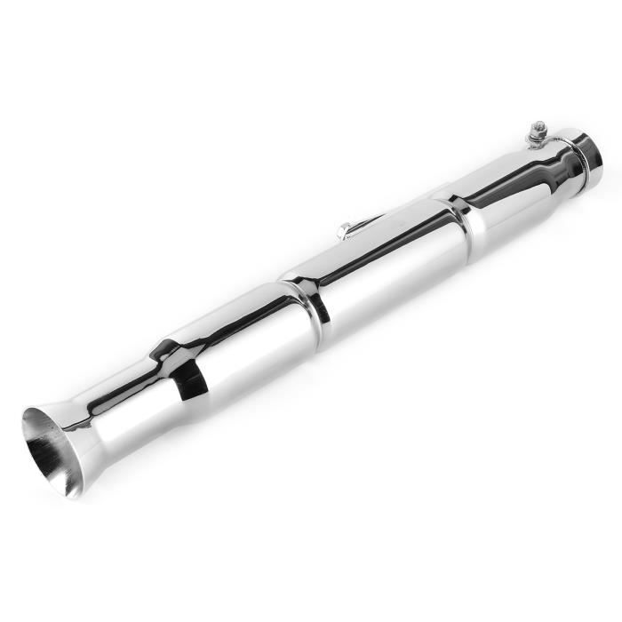 Silencieux Échappement Moto Universel Rétro Vintage – Galvanoplastie – Compatible Yamaha SR400 Type A2