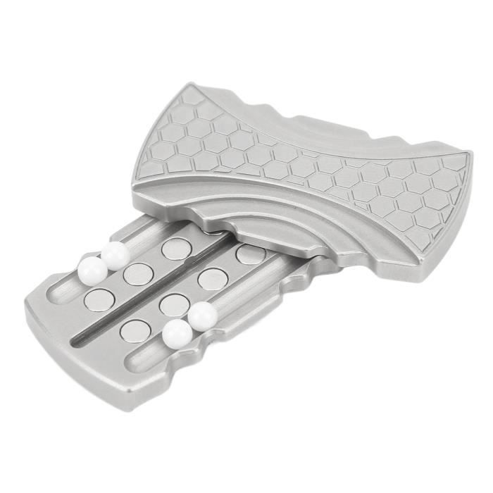 YSJCHEBS Lot De 2 Jouets De Poker Magnétiques, Jouets Créatifs en Métal, Curseur du Bout des Doigts, Mini Jouets Magnétiques Pratiques, Jouets De Décompression