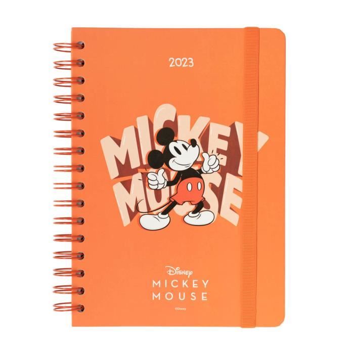 Agenda Miquelrius 2026 Un Jour Par Page - Format A5+ (155x213 Mm) - Couverture Rigide, Spirale, élastique - Noir Garden