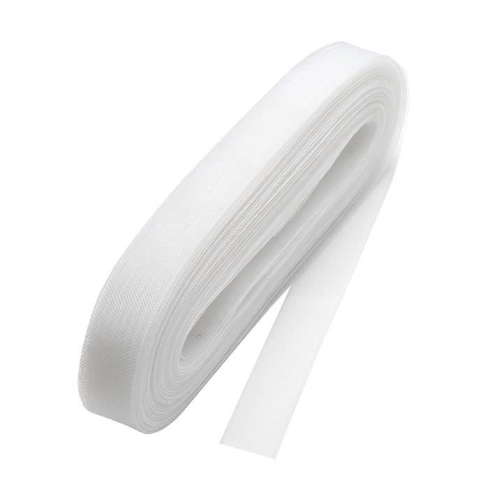 Tresse Crin Cheval Rigide 25m X 8,1cm Noir - Garniture Robe Mariée Danse Couture NBEADS