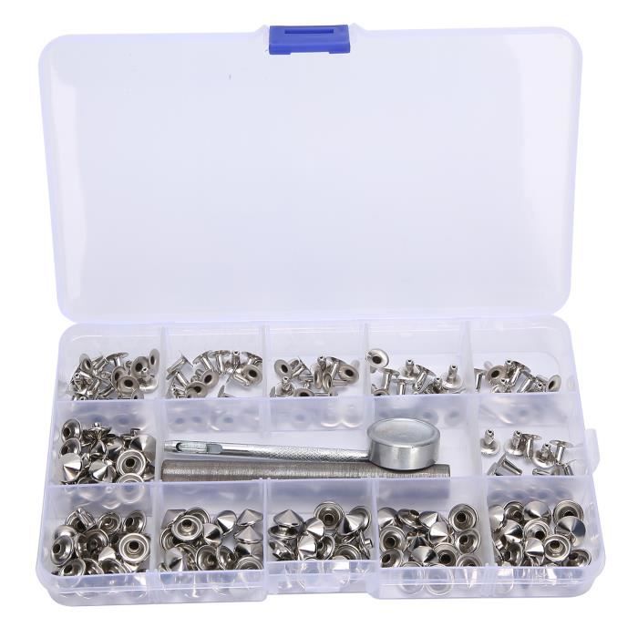 HURRISE Rivets pointus Rivet à Double Capuchon, Kit d'installation de ...