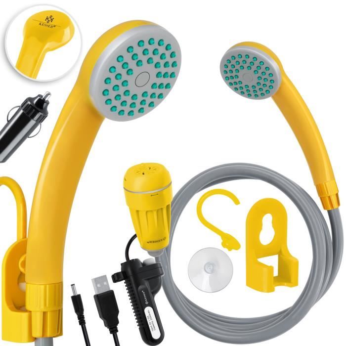 Douche De Camping Portable KESSER Avec Pompe Submersible - 2 Batteries Lithium Pour Extérieur