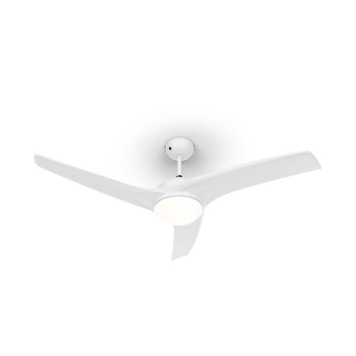 Ventilateur de plafond 52 - Klarstein Figo - 55 W plafonnier 2x42 W - télécommande - blanc - Klarstein