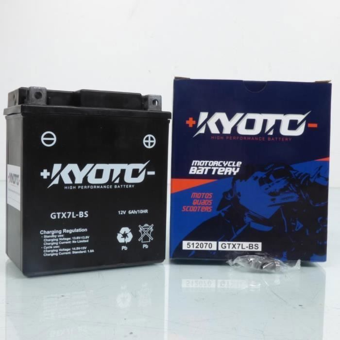 Tecnium Batterie SLA Tecnium pour Moto Yamaha 250 YBR 2007 à 2013 YTZ7S-BS 12V 6Ah 