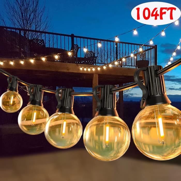 Guinguette lumineuse PRO, longueur 10m 16 ampoules LED filament
