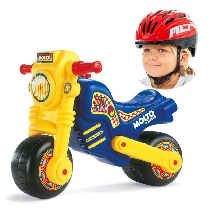 Moto à Pousser Pour Bébé - Première Moto Sans Pédales - Équilibre Et Motricité - Dès 12 Mois - Jouet Français Ecoiffier