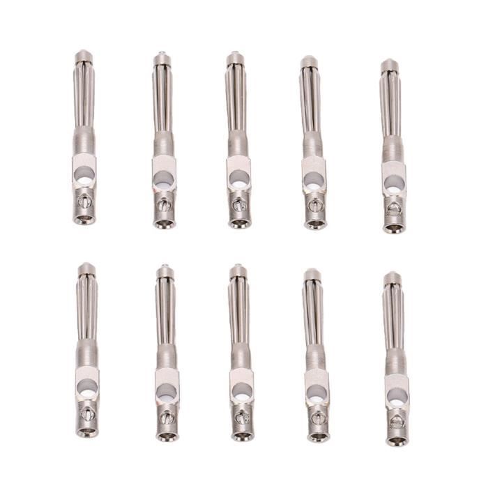 Connecteurs Banane 4mm Uxcell – Fiche Mâle à Vis – Lot De 10 Noirs – Neuf