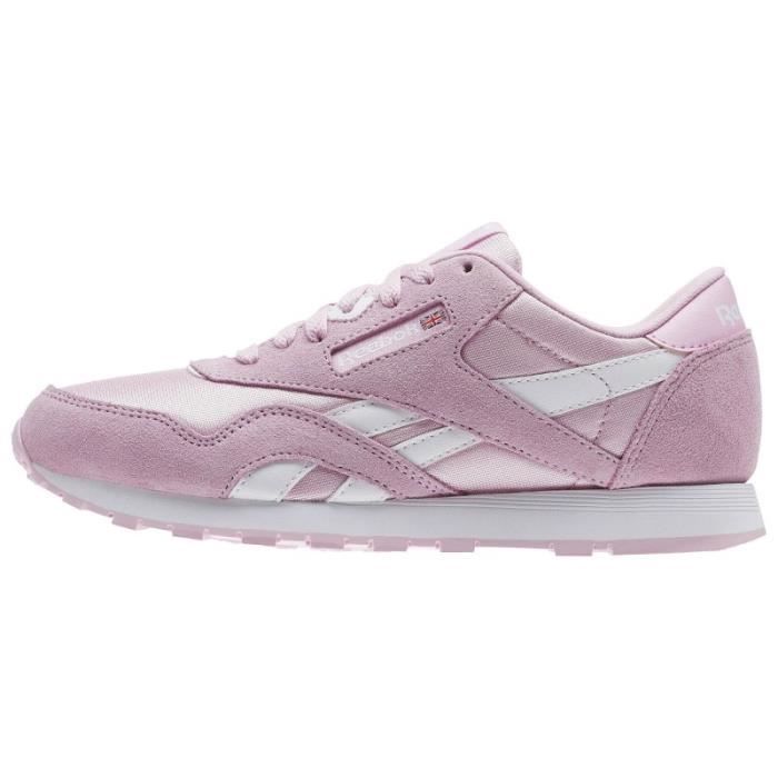 reebok classic nylon enfant rose