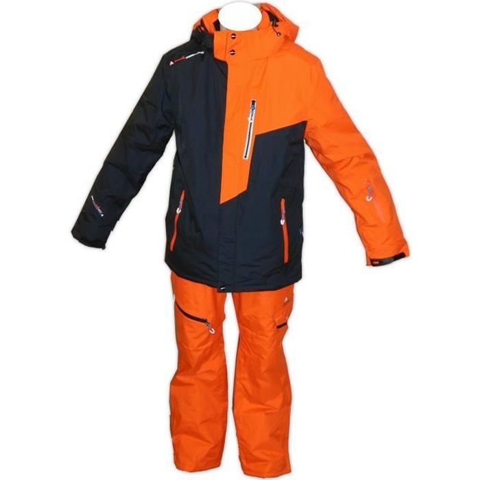 Blouson de ski Homme CALIS orange Peak Mountain