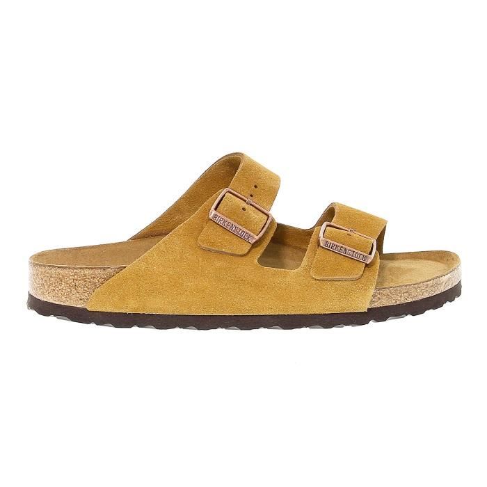 Sandales Birkenstock - Homme - Daim-Nubuck - Jaune