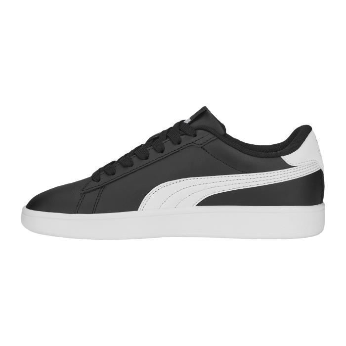 Puma Basket Cuir Junior Puma Smash - Noir/Blanc
