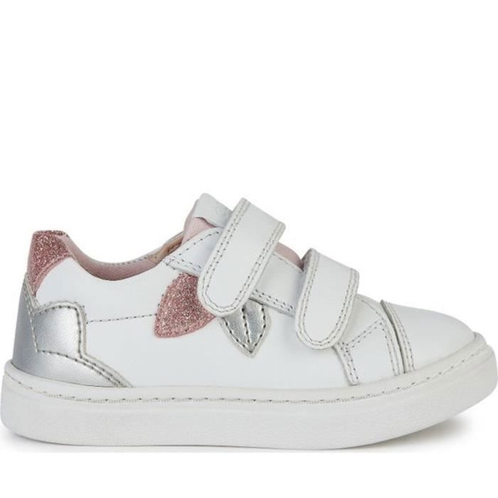 Geox Baskets Geox B453HC 085NF C0007 Blanc Fille - Cuir - Lacets