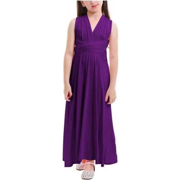 robe fille violette