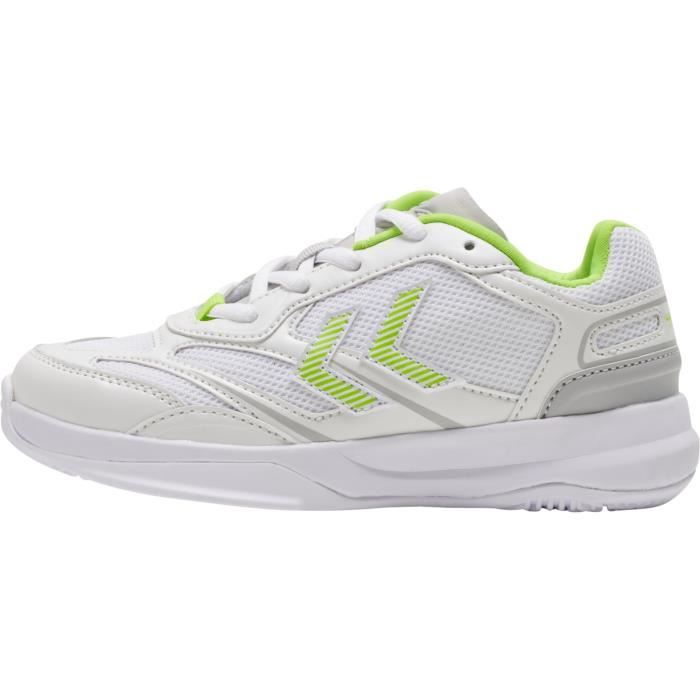 chaussures de handball indoor enfant hummel dagaz 2.0 - blanc/vert