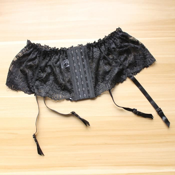 Portejarretelle Dentelle Taille plus Noir Blanc Cdiscount Prêt