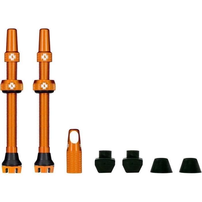Kit de valves tubeless Muc-Off 44mm - orange
