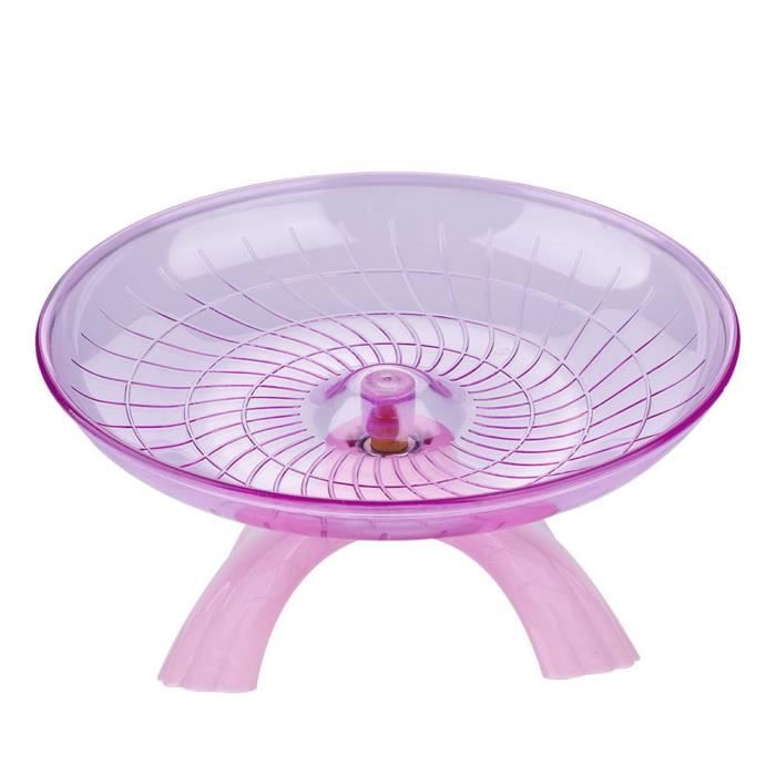 Meilleurs prix pour Mxzzand Spinner de roue Roue en plastique Spinner rouleau d'exercice silencieux pour souris Hamster rose animalerie jouet Rose