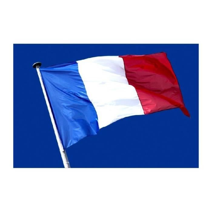 Drapeau Français Bleu Blanc Rouge Drapeaux France SPINNE LUCAS - 20 Pièces 21,5x14cm | Œillets Métalliques Qualité Supérieure Drapeaux France Petit Format