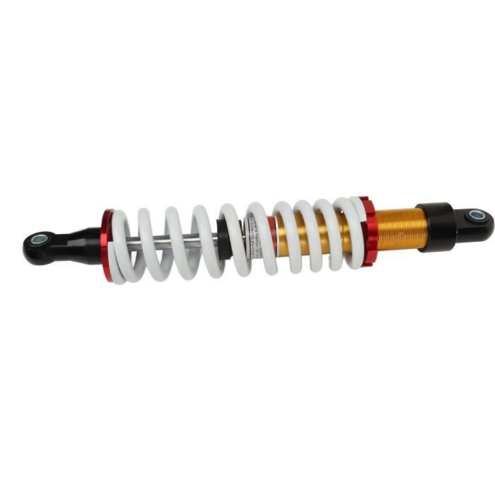 Suspension Arrière 350mm Amortisseur Arrière Moto - Alliage Aluminium, Couleur Titane, Longueurs 340-440mm - Avec Azote Amortisseur Hydraulique Azote
