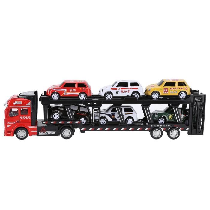 Camion Transporteur Motor Max – 28 Voitures Majorette Hot Wheels – Jouet