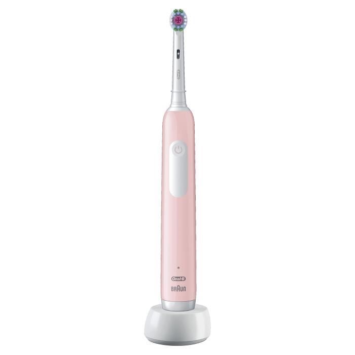 Brosse à dents électrique ORAL-B Pro 1 - rose - sans fil - 1 brossette incluse