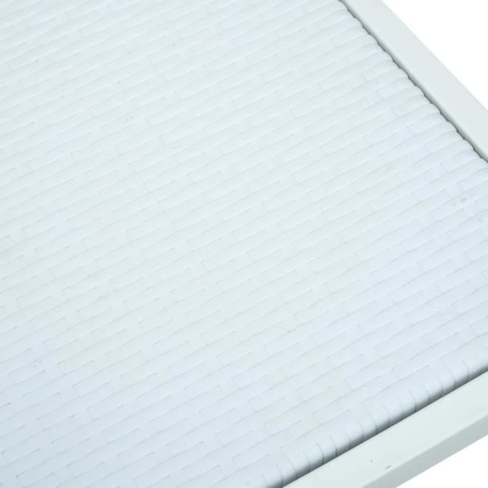 WALENI Vis de réglage en nylon blanc, filetage en plastique, tête plate, boulon à fente métrique