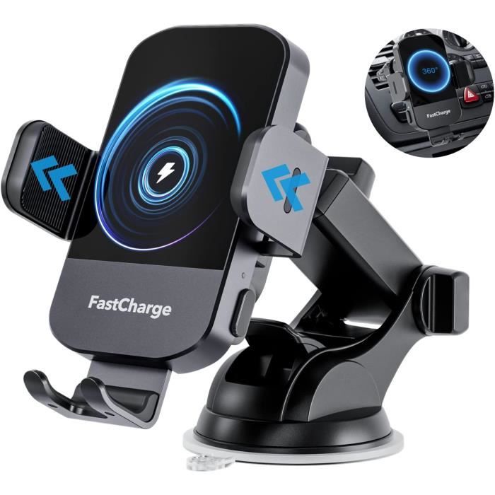 15W Support Telephone Voiture Induction, Chargeur Sans Fil