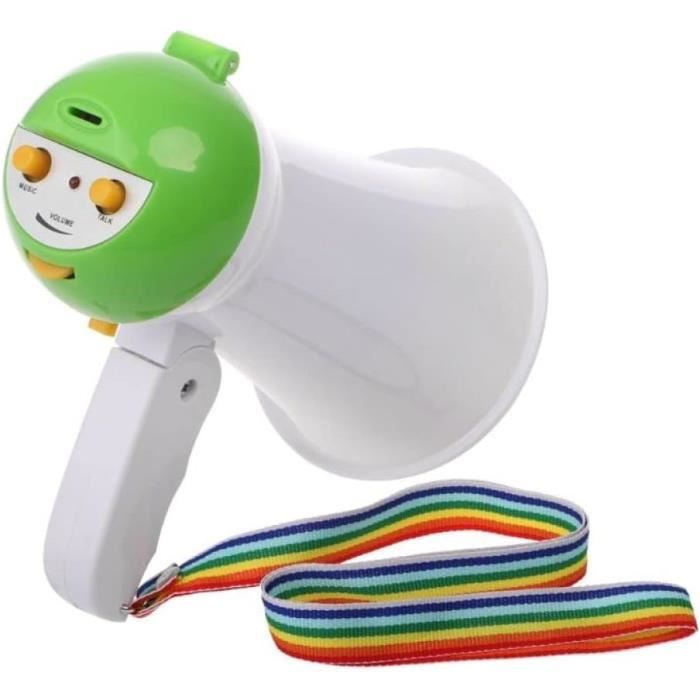 Megaphone Rechargeable Mégaphone Portable Avec Sirène - Pyle - Blanc - 40 Watts Megaphone Puissant