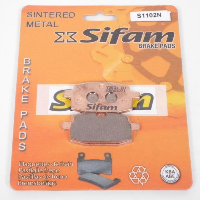 Plaquette de frein Sifam pour Quad Adly 50 Silver fox 2003 à 2004 AV