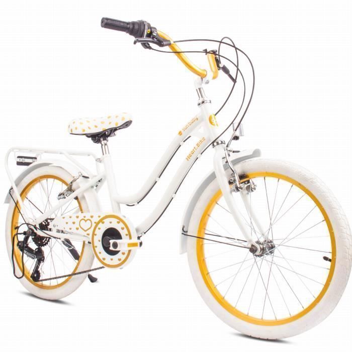 Vélo enfant - SUN BABY - Heart Bike - Roues 20 - 6 vitesses - V-Brake