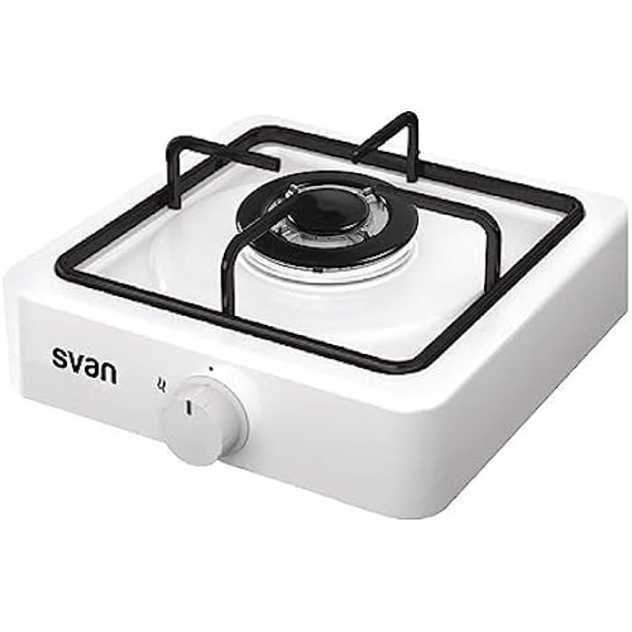Réchaud à gaz - SVAN - 1 brûleur - Portable - Contrôle électronique - Blanc
