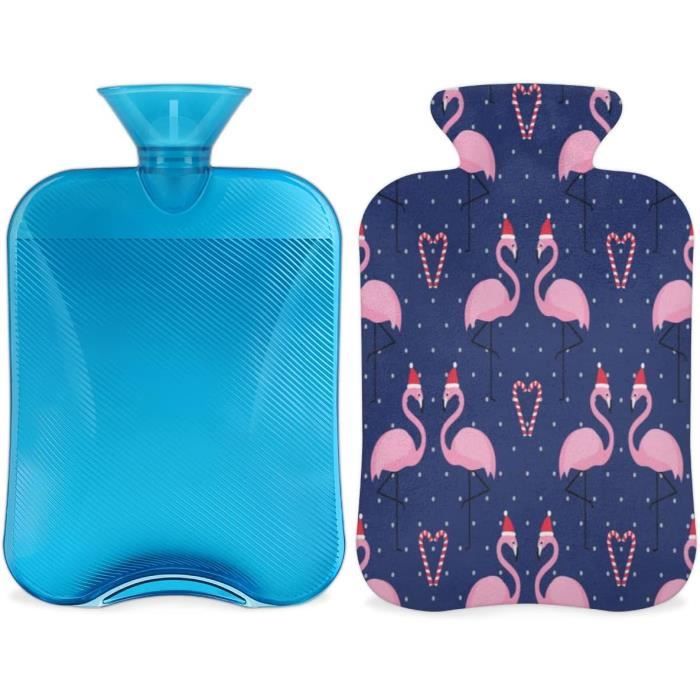Bouillotte Caoutchouc Naturel Lilo & Stitch Rose – Forme Animal Mignonne Avec Housse Peluche, Chaleur Longue Durée & Soulagement Thérapeutique