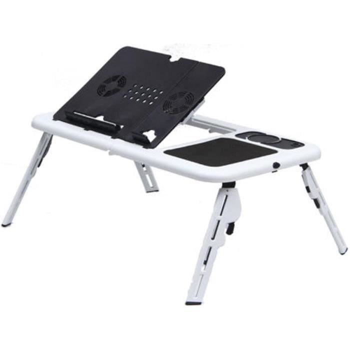 Petite Table De Lit Pliante 48x30 Cm - Plateau Pour Ordinateur Portable, Petit-déjeuner, Idéale Canapé Ou Voiture (Marron)