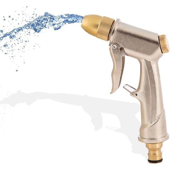 Pistolet D'Arrosage Jardin Retoo - Haute Pression Réglable - Alliage Aluminium - 4 Modes De Jet