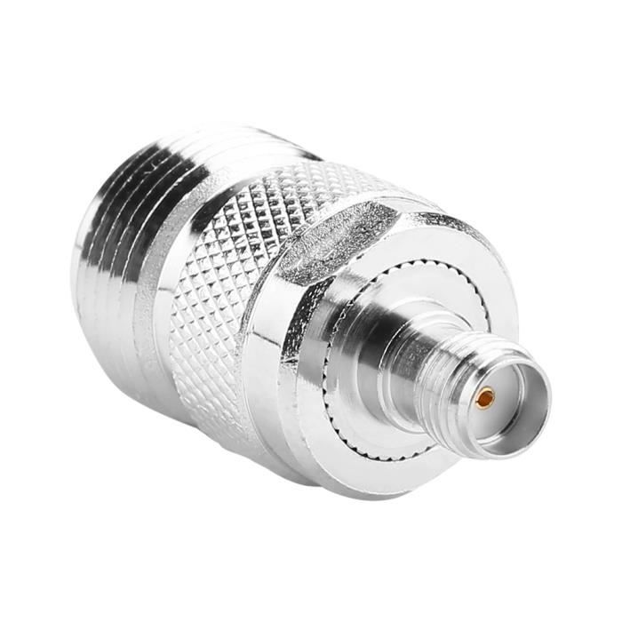Accessoire Radio Wi-Fi Répéteur Lot De 5 Adaptateurs Coaxiaux SMA Femelle Vers SMA Femelle TengKo - Or - 50 Ohms - Pour Antennes Radio Wi-Fi Baofeng