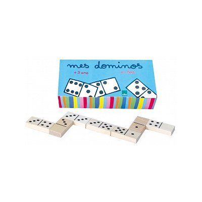 Dominos en bois - VILAC - Coffret à rayures - Mixte - A partir de 3 ans - Enfant - Vert