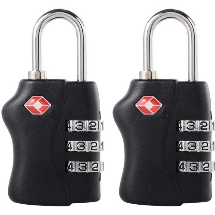 3 chiffres combinaison cadenas bagages case serrure métal mot de passe sécurisé code unlock 